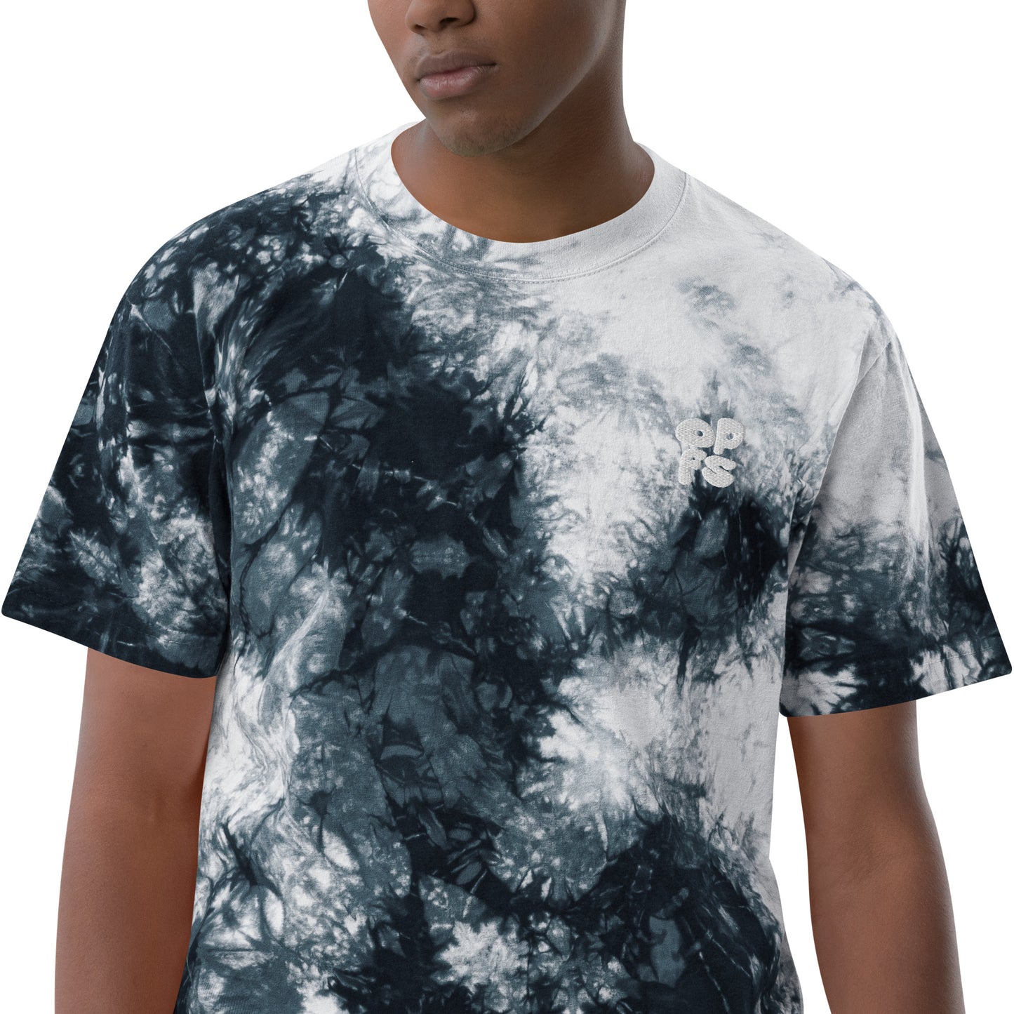OPFS Oversized Tie-Dye Embroidered Tee