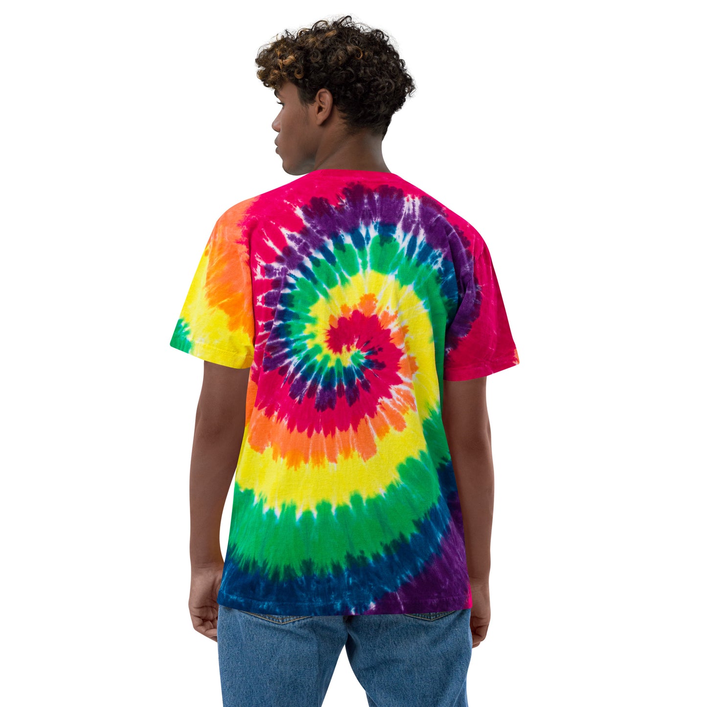 OPFS Oversized Tie-Dye Embroidered Tee