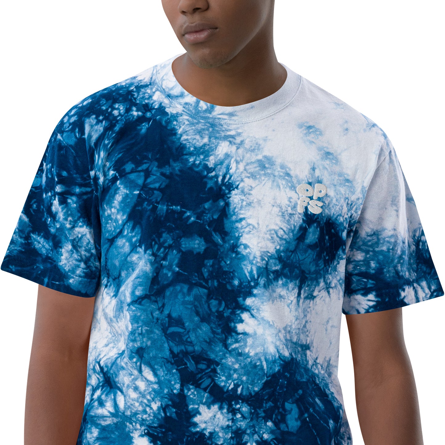 OPFS Oversized Tie-Dye Embroidered Tee