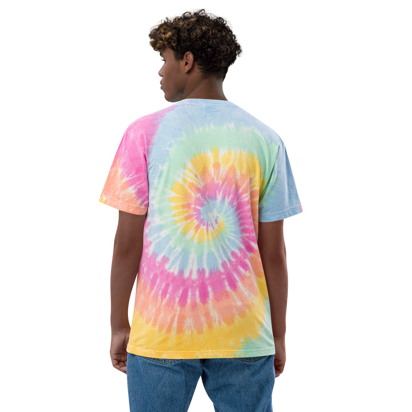 OPFS Oversized Tie-Dye Embroidered Tee
