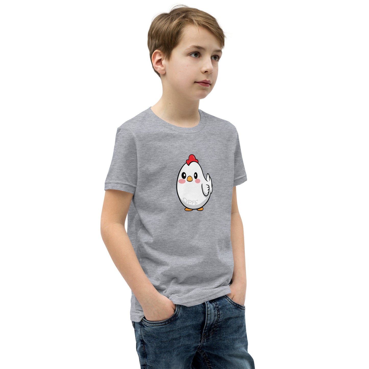 Youth Short Sleeve Cartoon Chick Tee