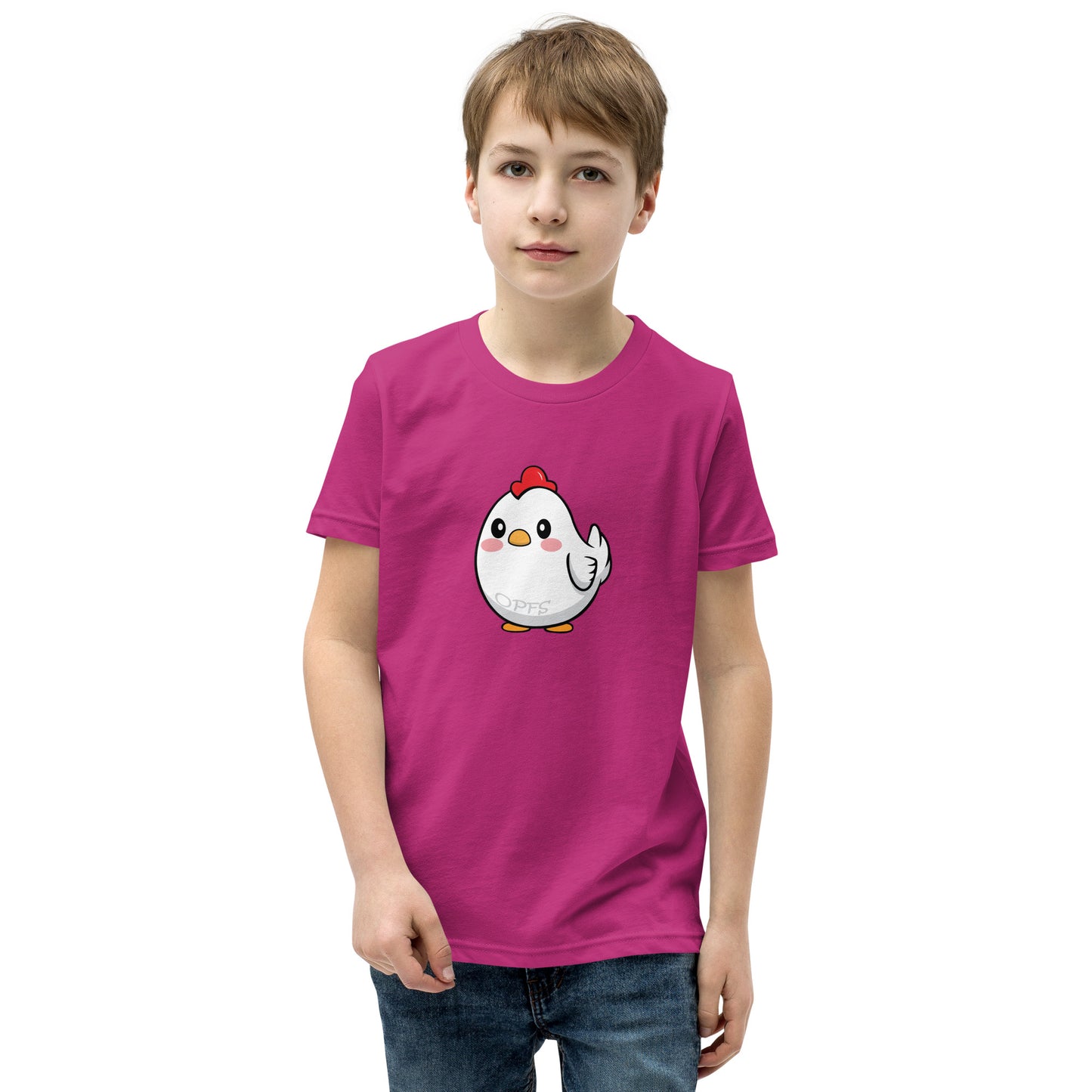 Youth Short Sleeve Cartoon Chick Tee