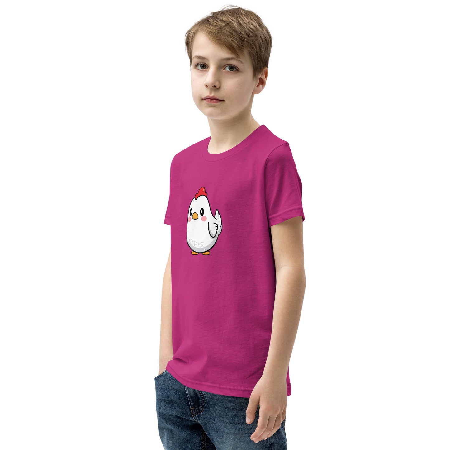Youth Short Sleeve Cartoon Chick Tee