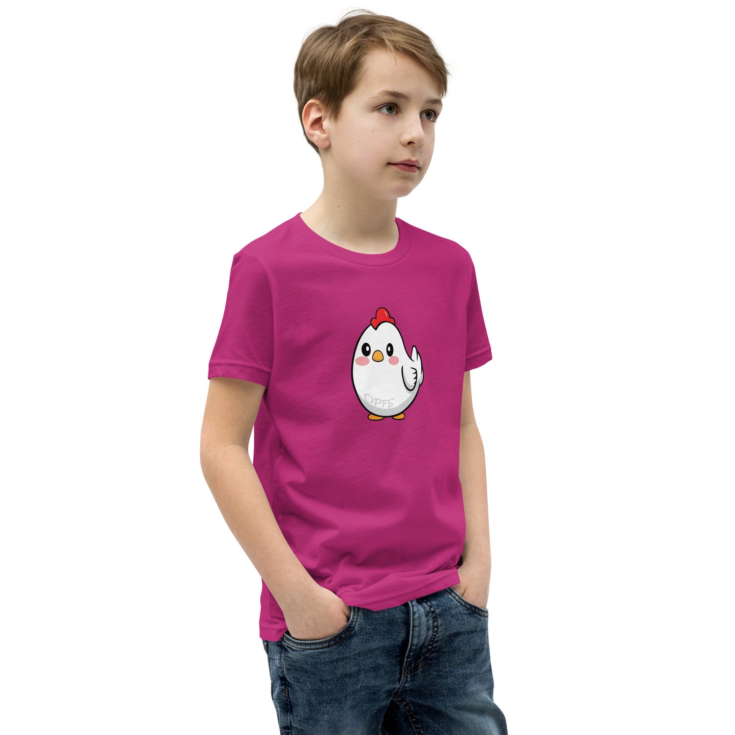 Youth Short Sleeve Cartoon Chick Tee