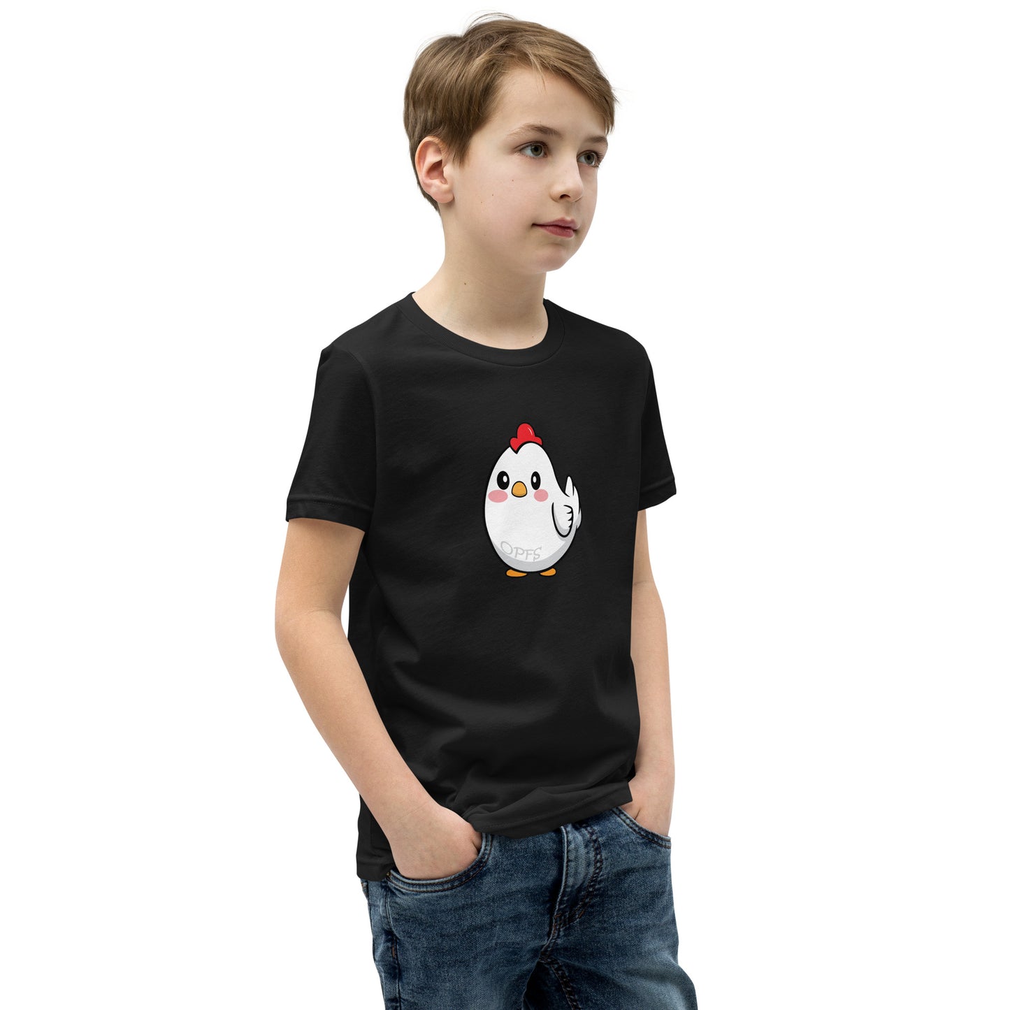 Youth Short Sleeve Cartoon Chick Tee