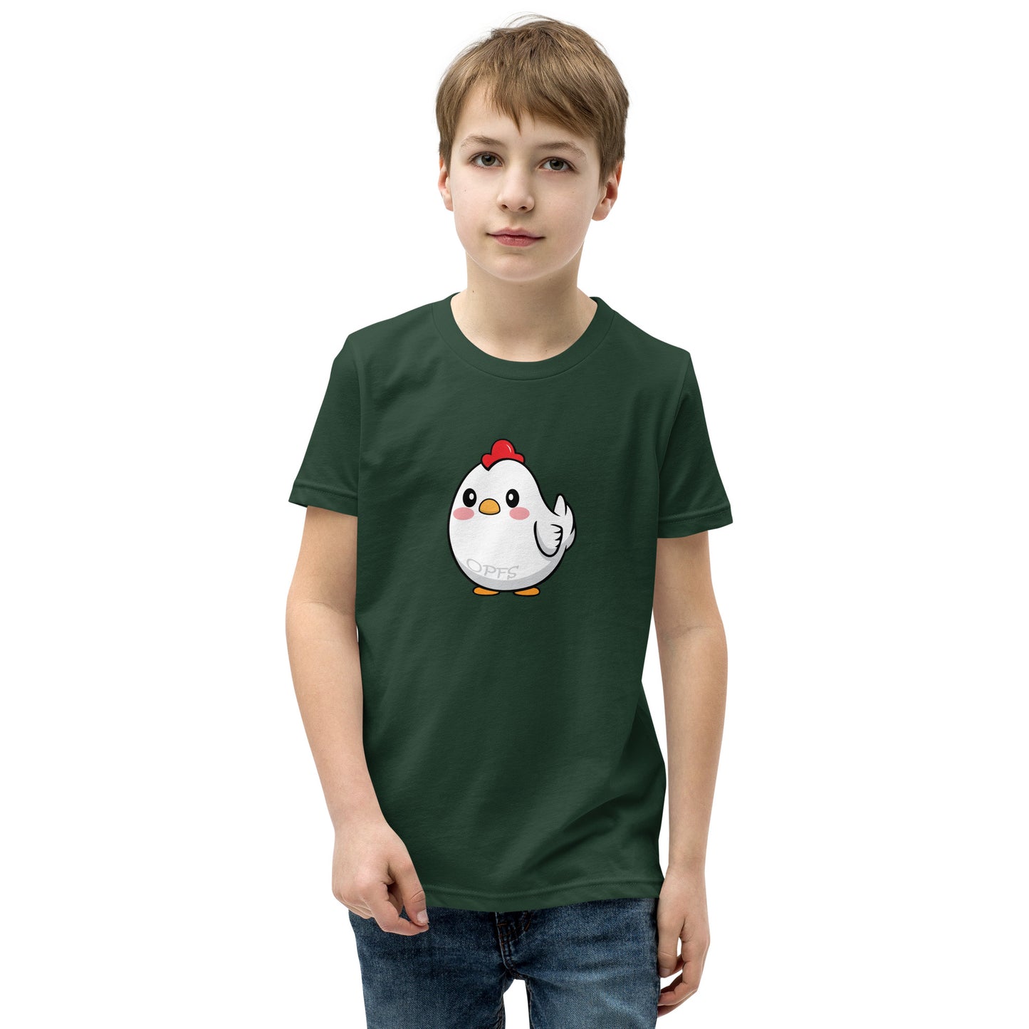 Youth Short Sleeve Cartoon Chick Tee