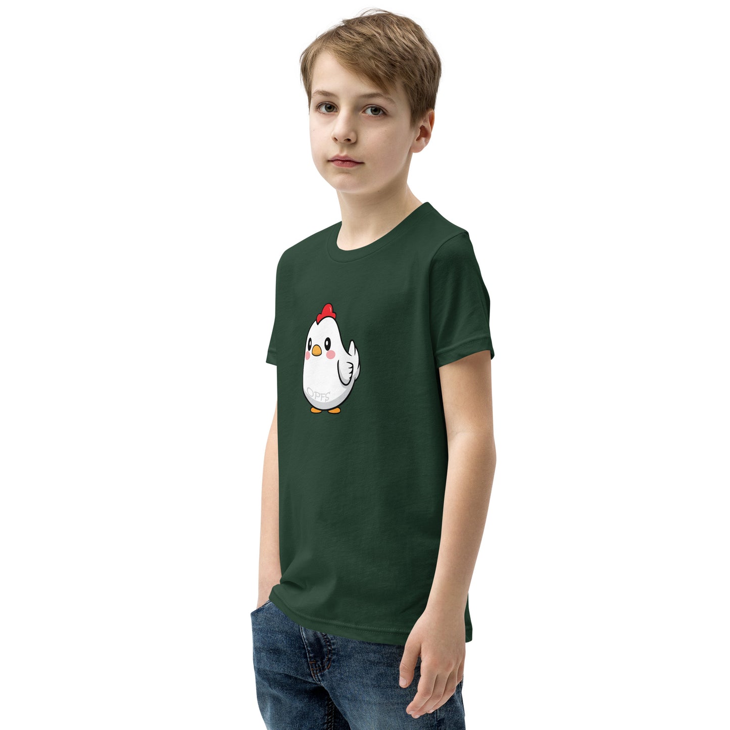 Youth Short Sleeve Cartoon Chick Tee