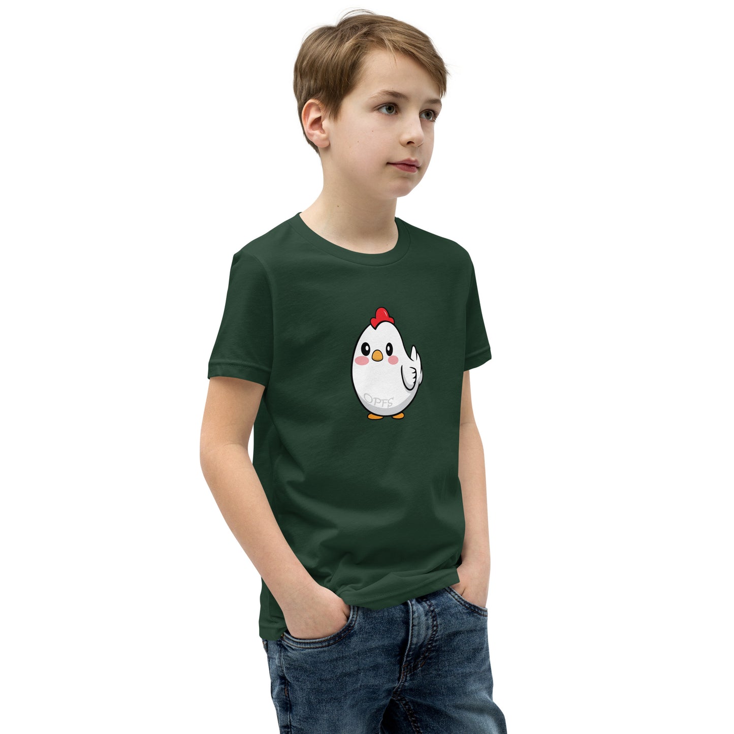 Youth Short Sleeve Cartoon Chick Tee