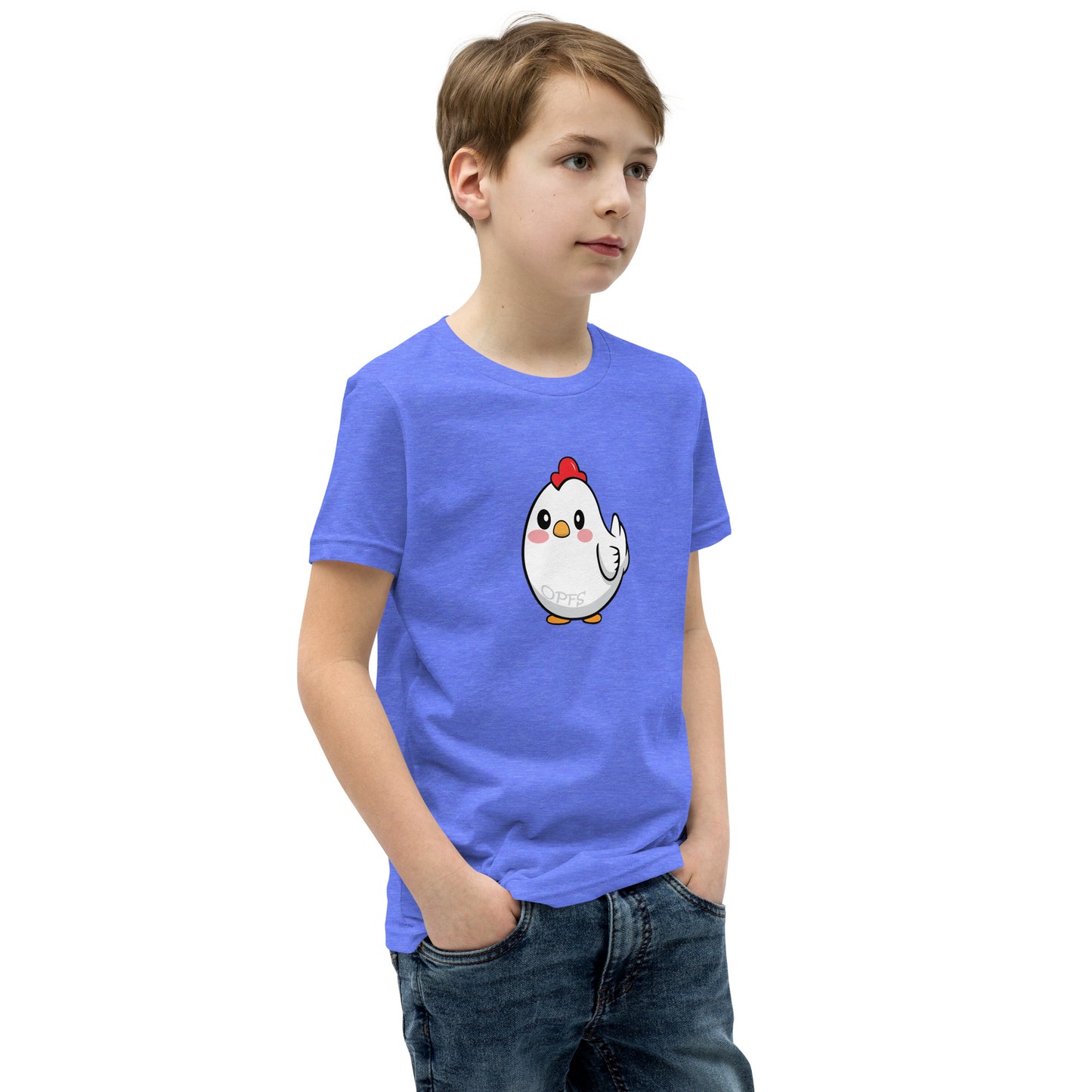 Youth Short Sleeve Cartoon Chick Tee