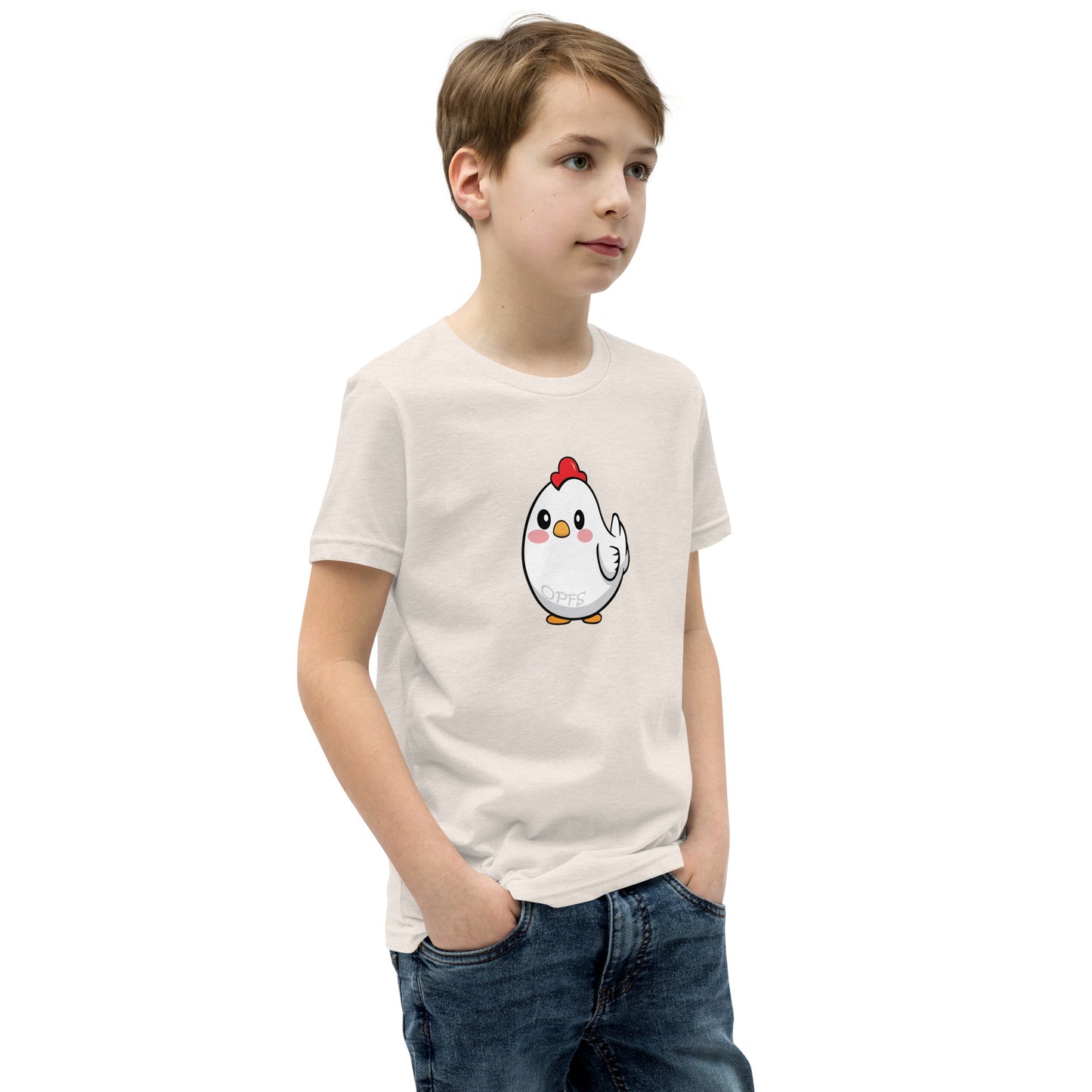 Youth Short Sleeve Cartoon Chick Tee