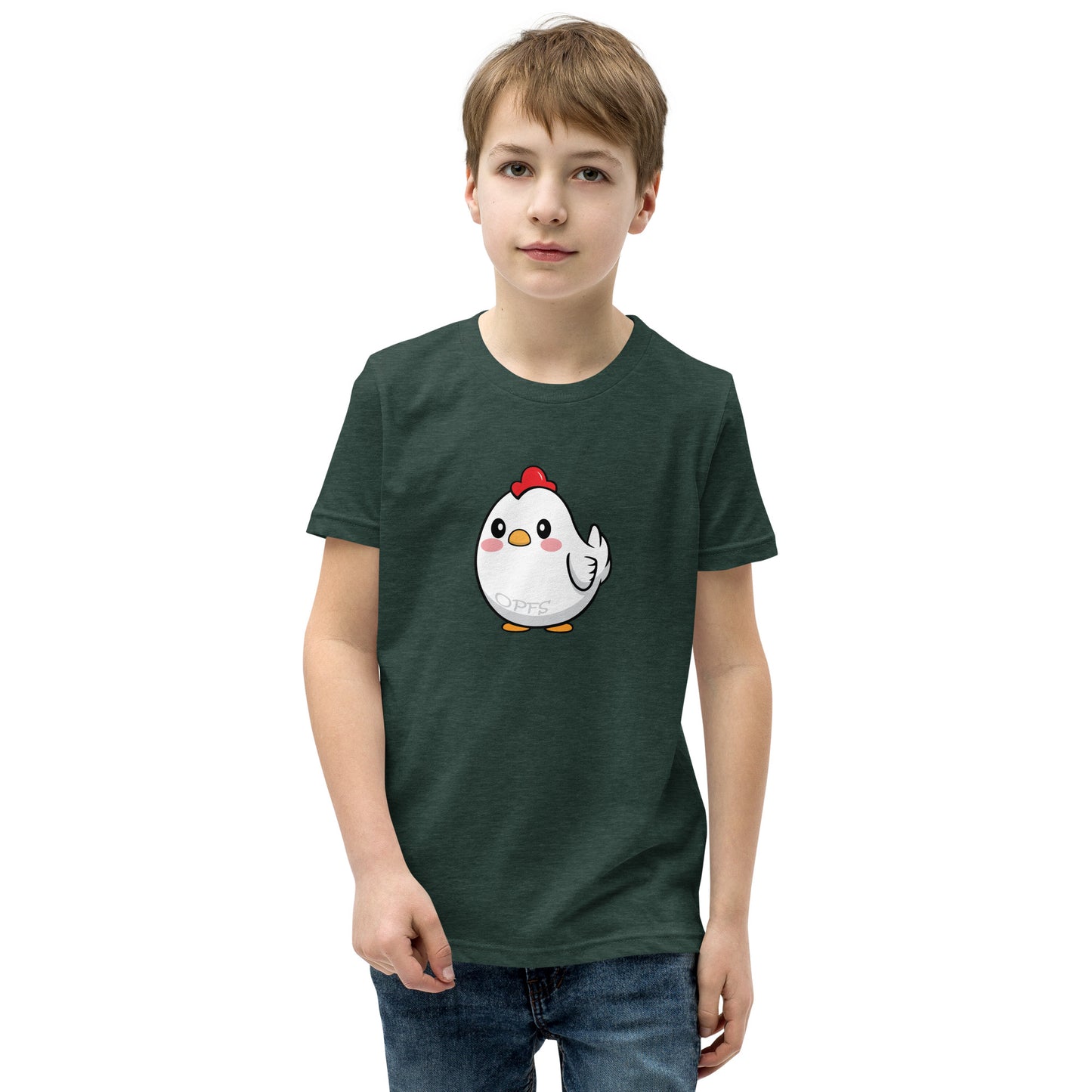 Youth Short Sleeve Cartoon Chick Tee