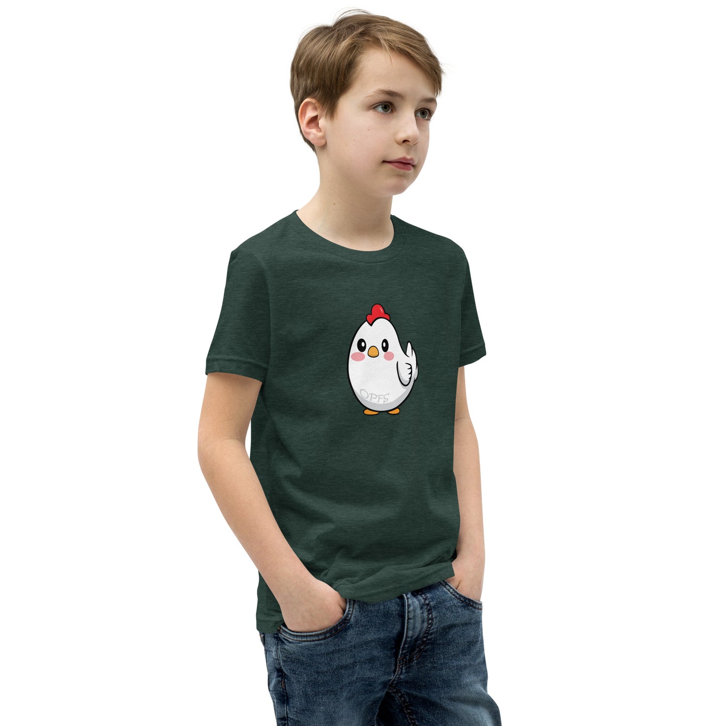 Youth Short Sleeve Cartoon Chick Tee