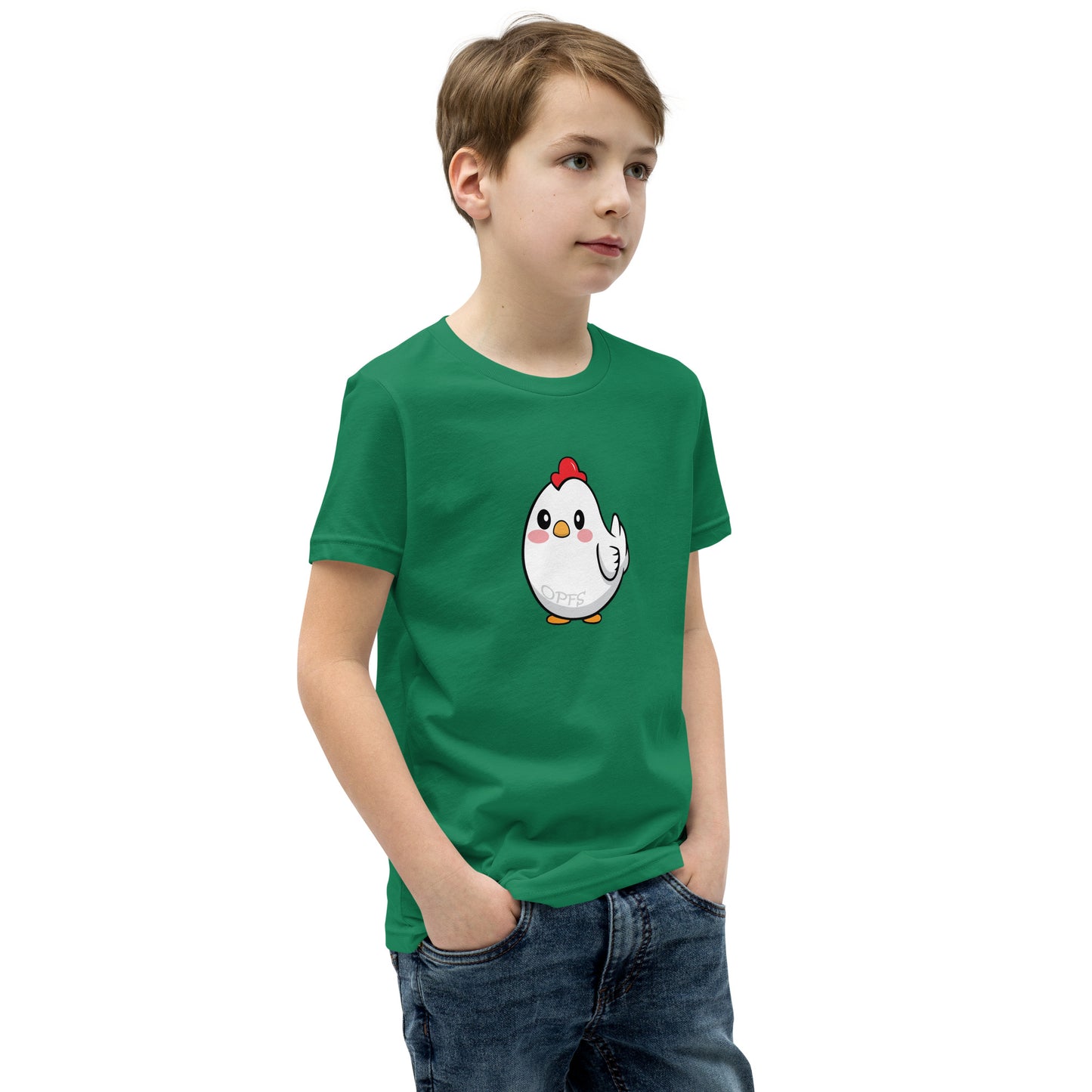 Youth Short Sleeve Cartoon Chick Tee