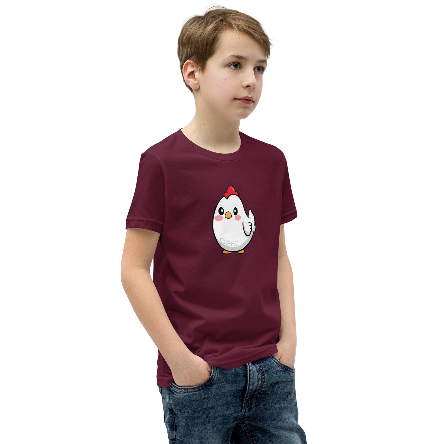 Youth Short Sleeve Cartoon Chick Tee