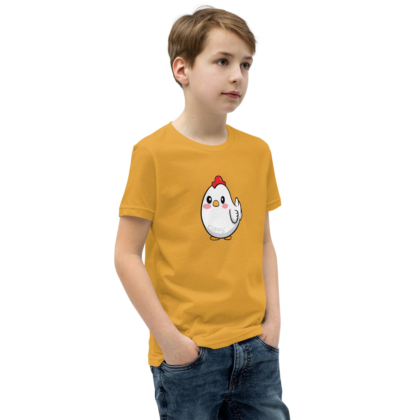 Youth Short Sleeve Cartoon Chick Tee
