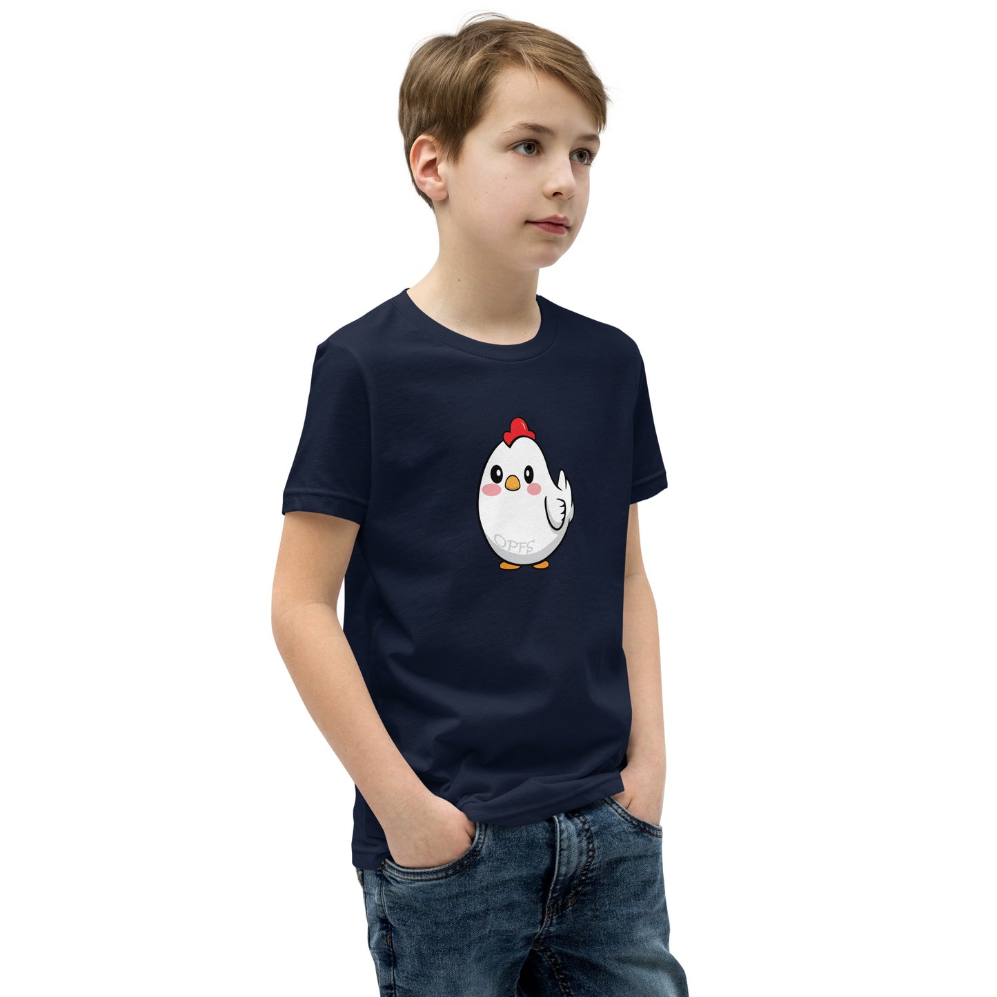 Youth Short Sleeve Cartoon Chick Tee