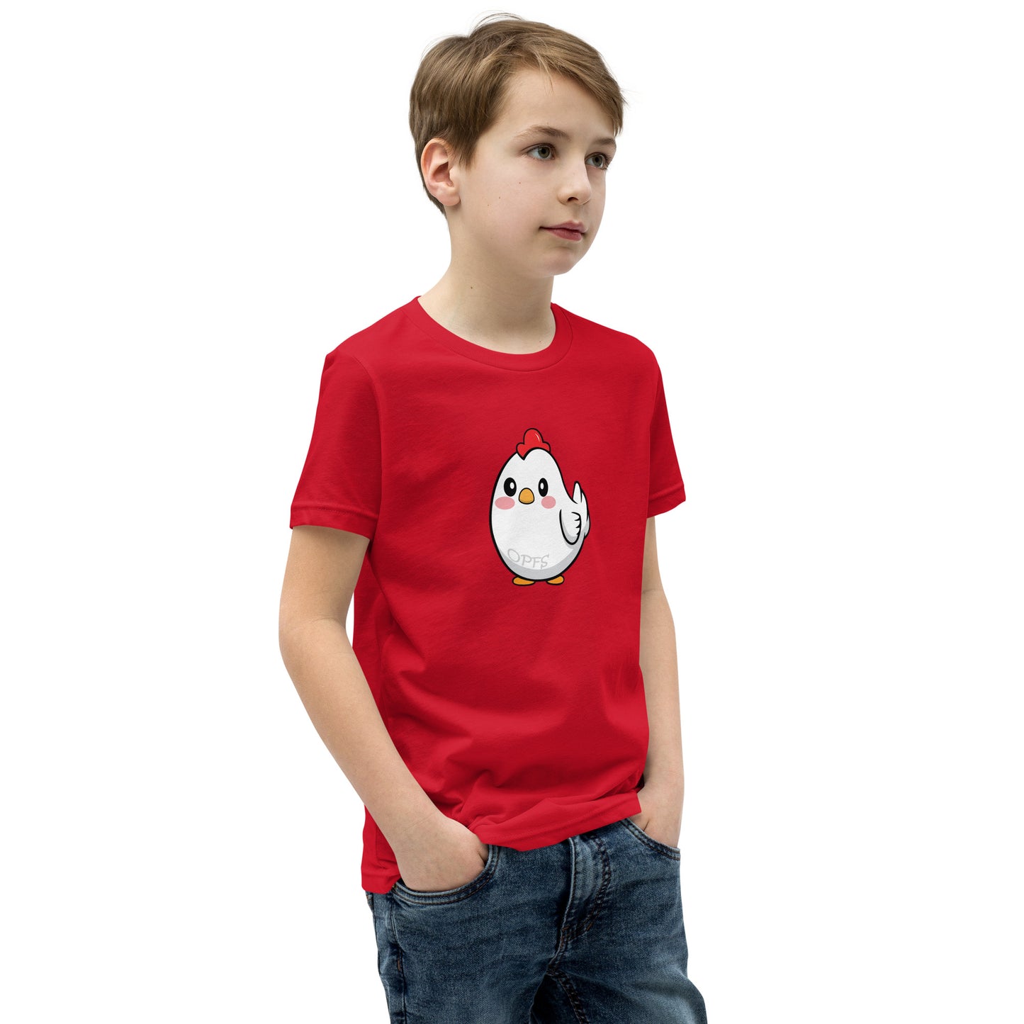 Youth Short Sleeve Cartoon Chick Tee