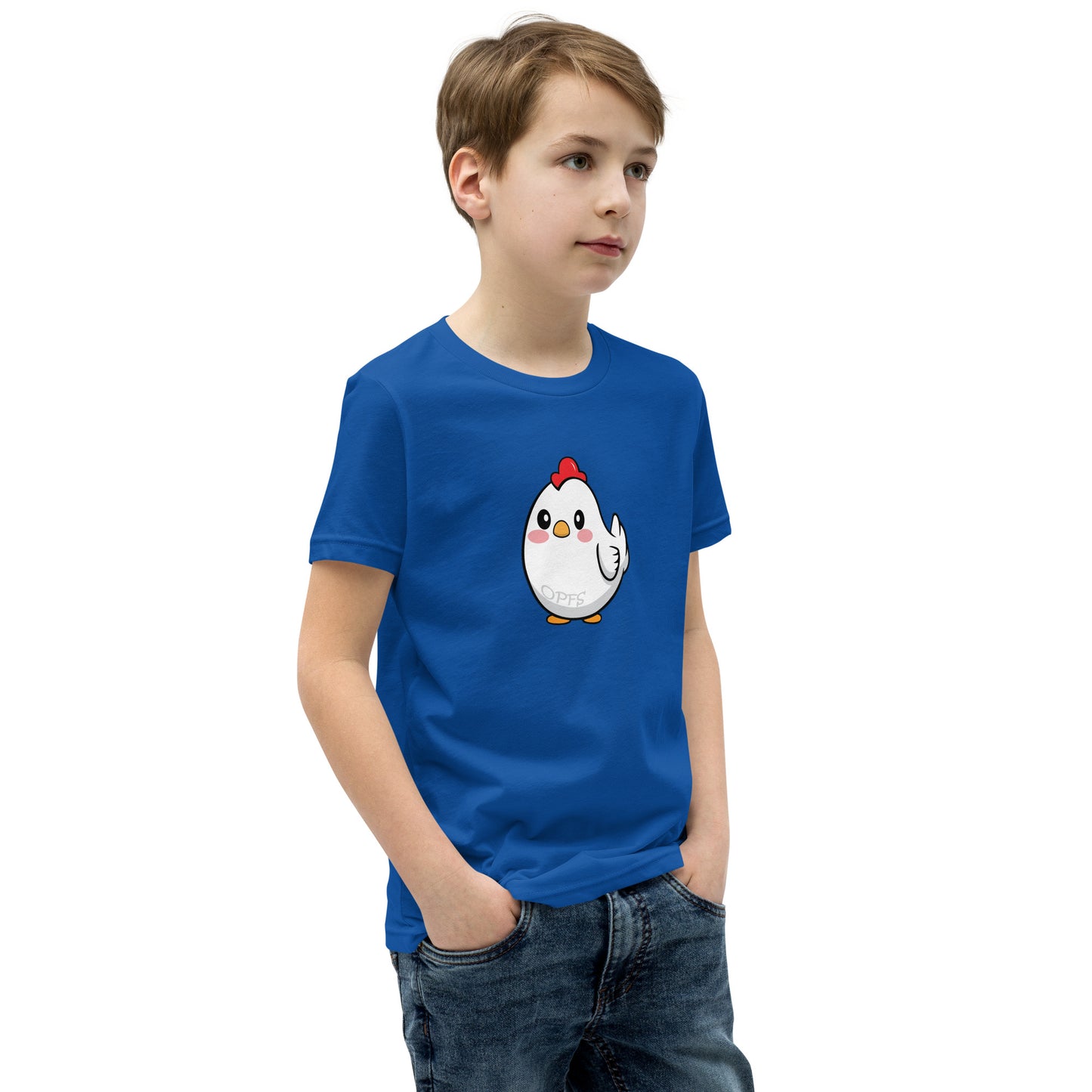 Youth Short Sleeve Cartoon Chick Tee