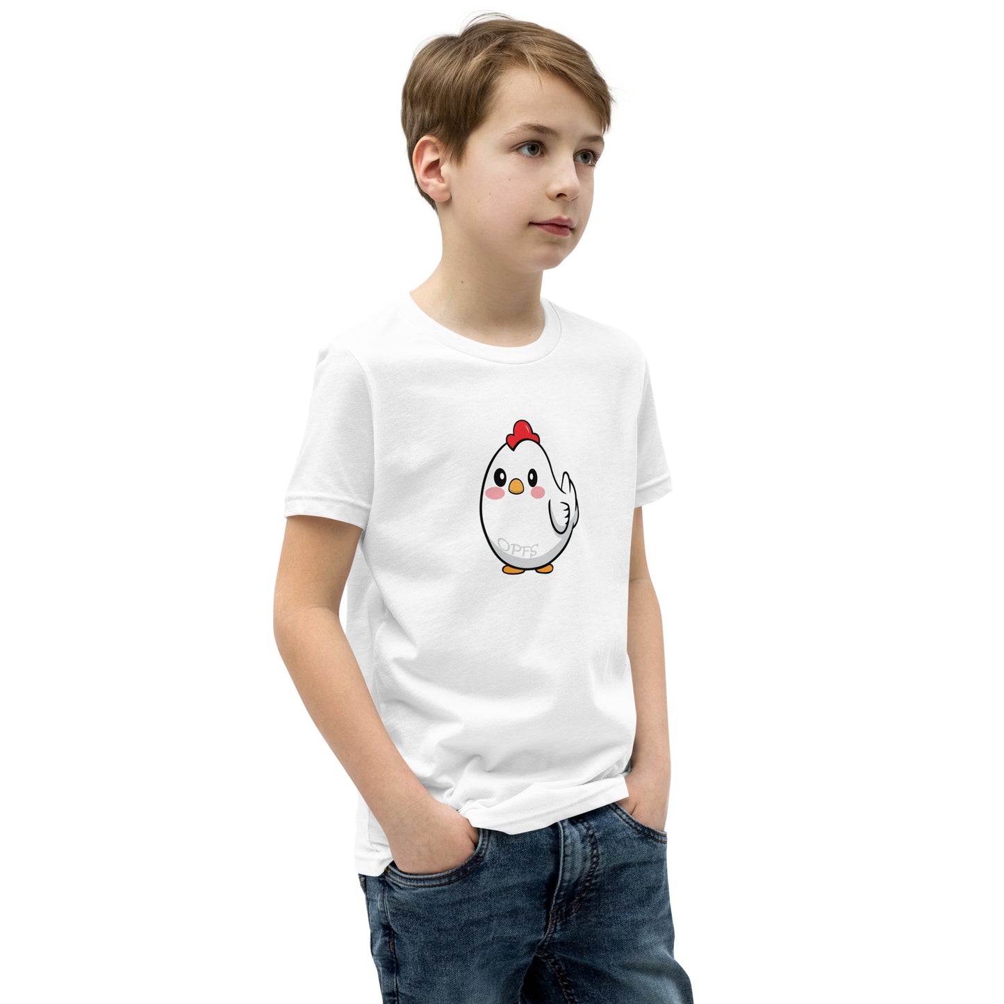 Youth Short Sleeve Cartoon Chick Tee